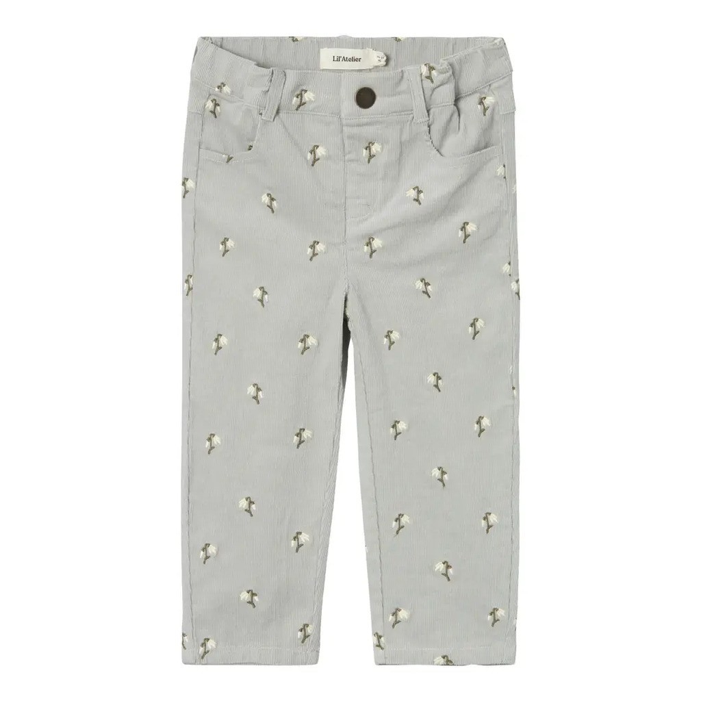 Bella baggy cord bukser - MIRAGEGRAY - 98