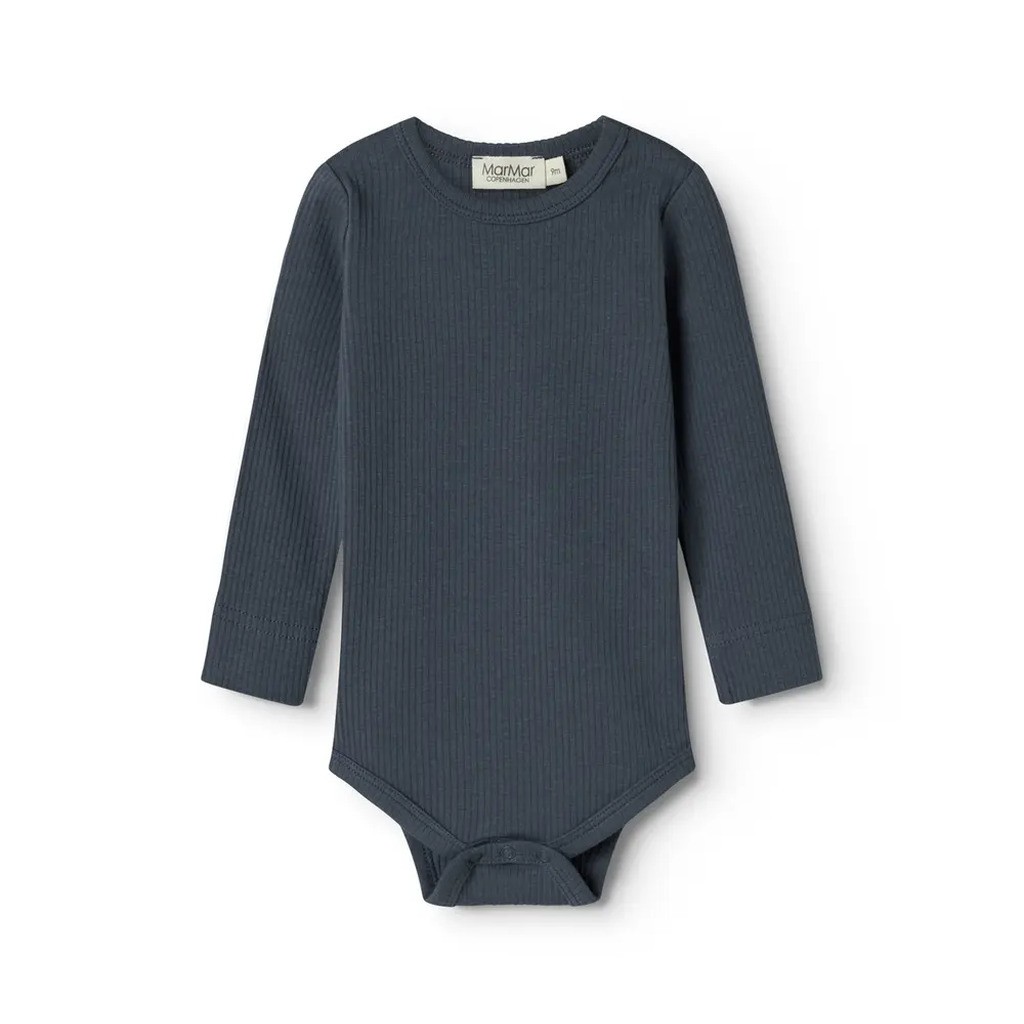 Body med lange ærmer - Blue - 80