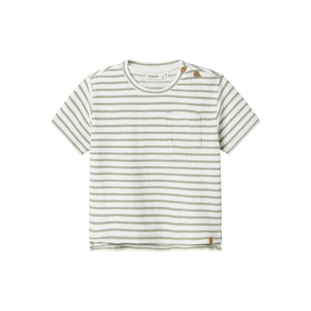 Tadeo kortærmet løs t-shirt - SEAGRASS - 104