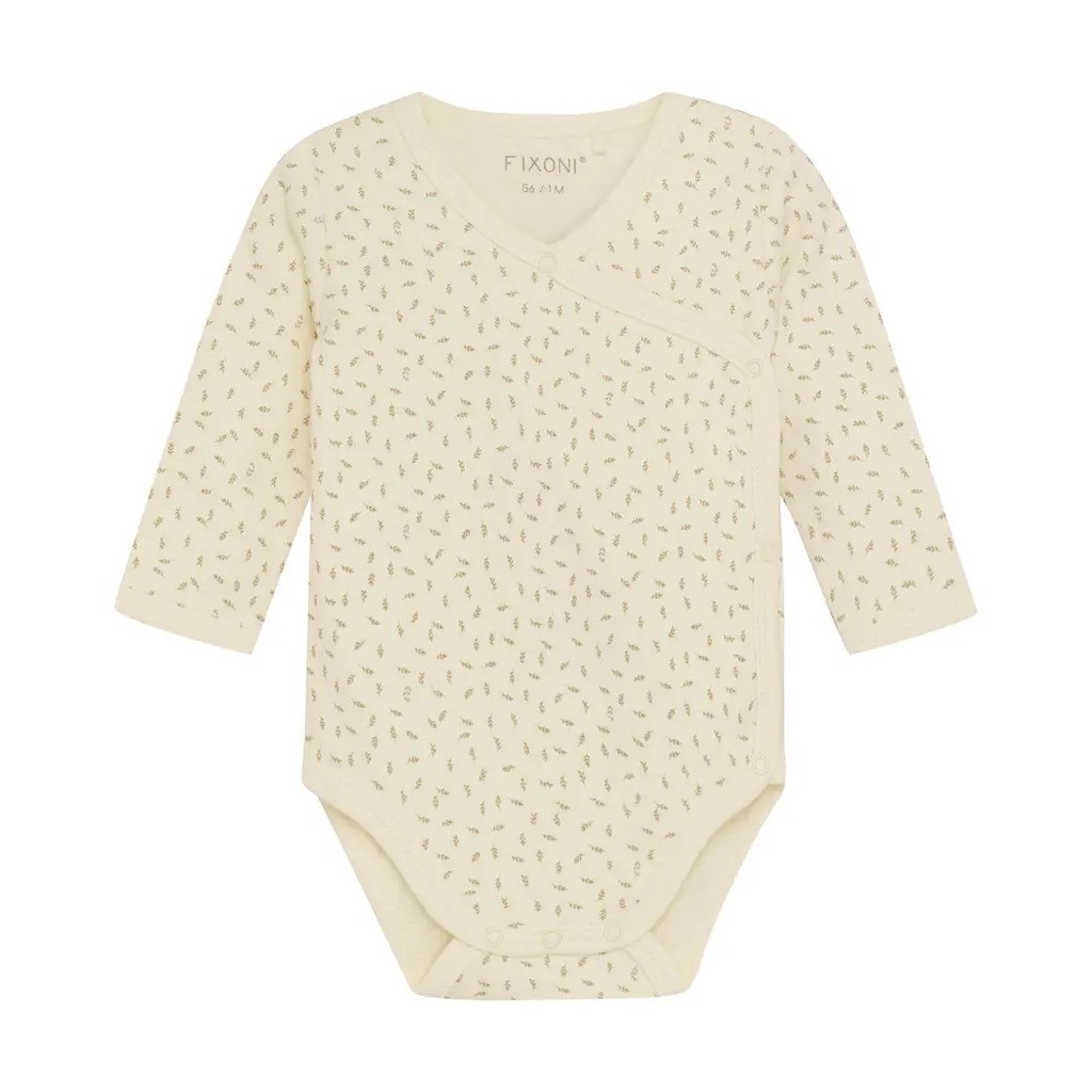 Wrap Body Langærmet - Sesame - 80