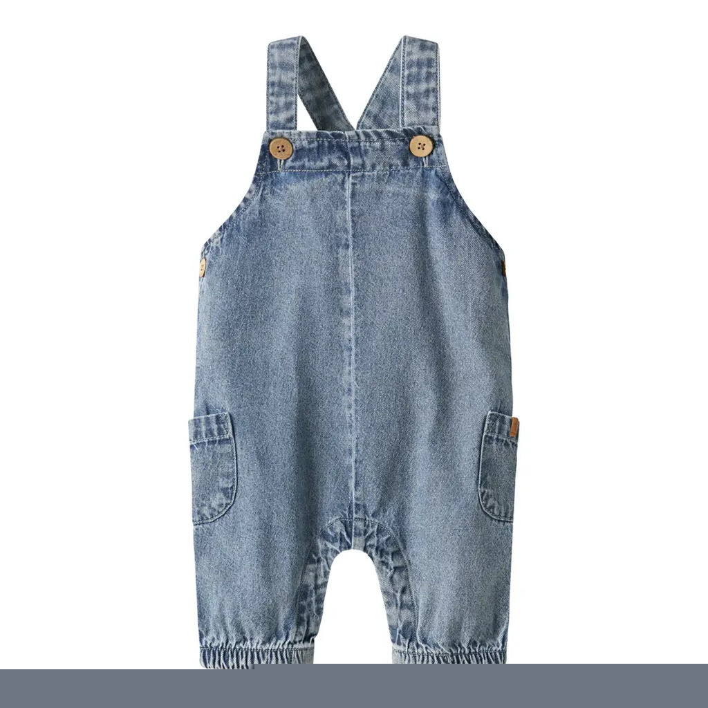 Taya Denim Smækbukser - Medium blue denim - 86