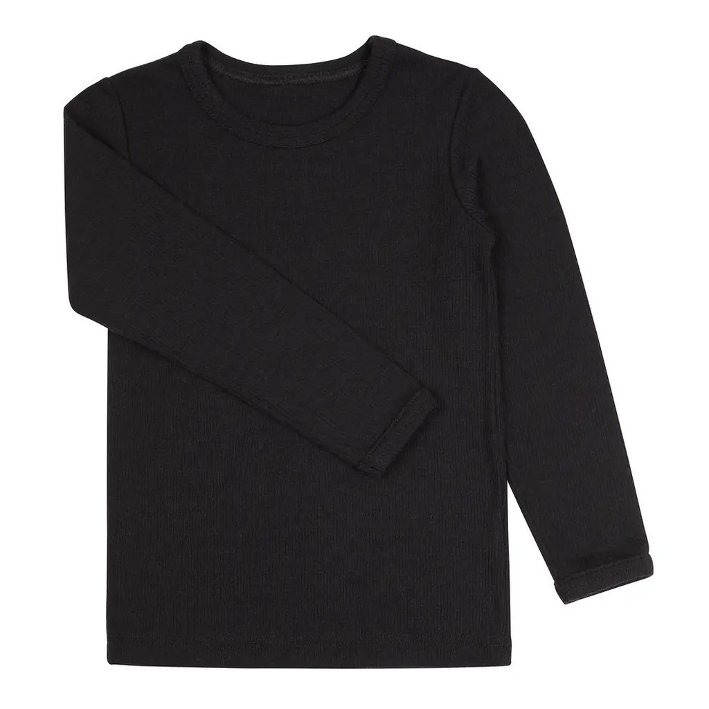 Bluse I Uld - Sort/311 - 60