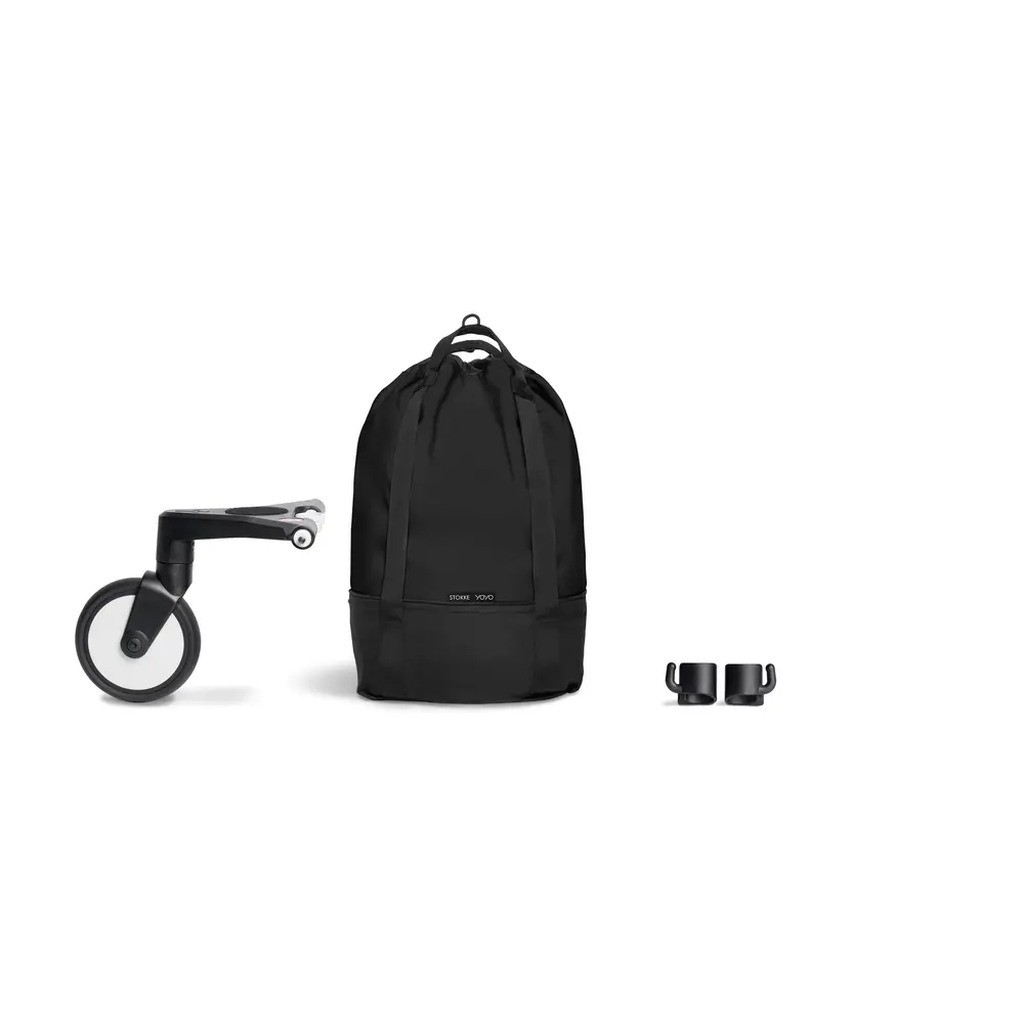 YOYO indkøbstaske m/hjul - Black