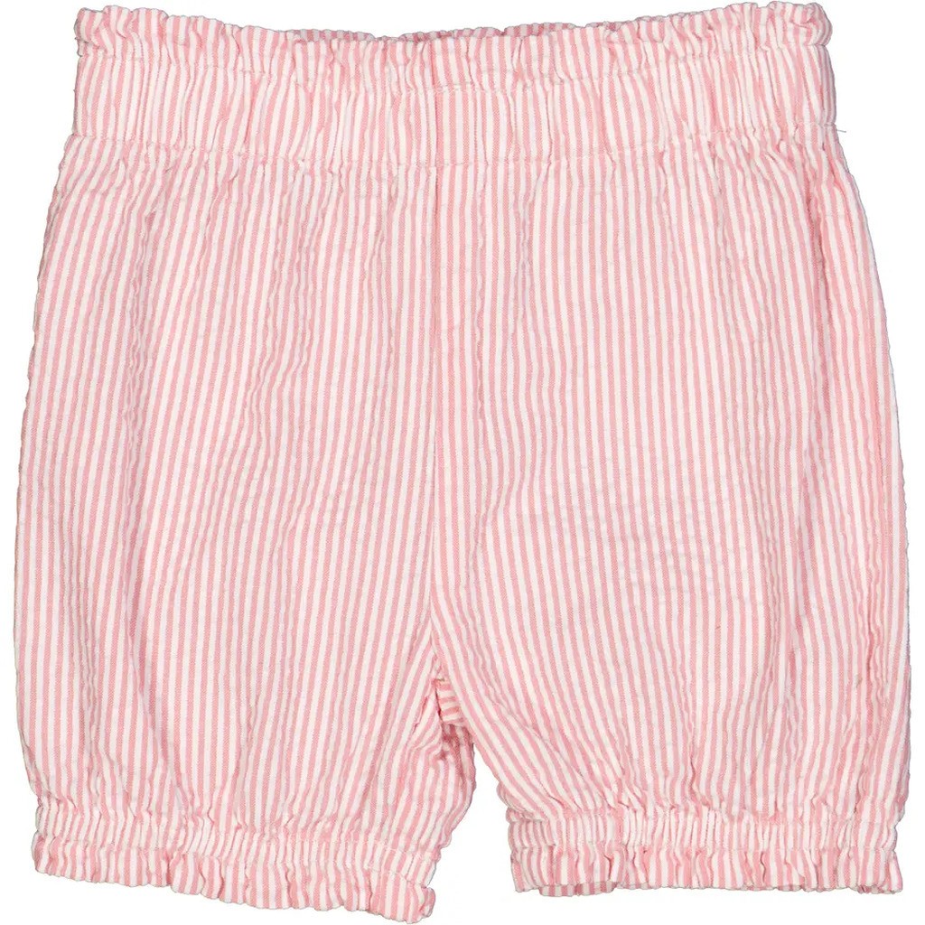 Seersucker stripe bloomers - Balsam cream/ Bubblegum - 68/74