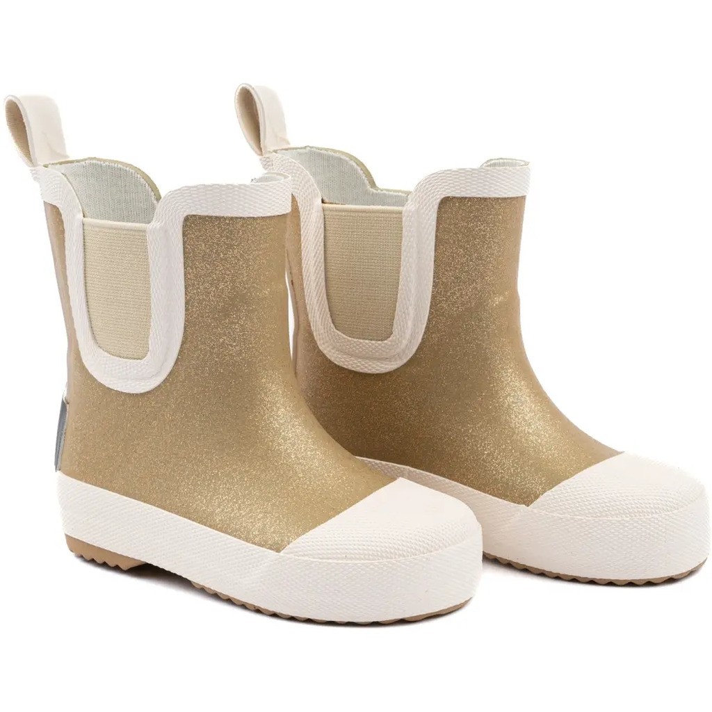 Kort gummistøvle Glitter - Barefoot - KELP - 26