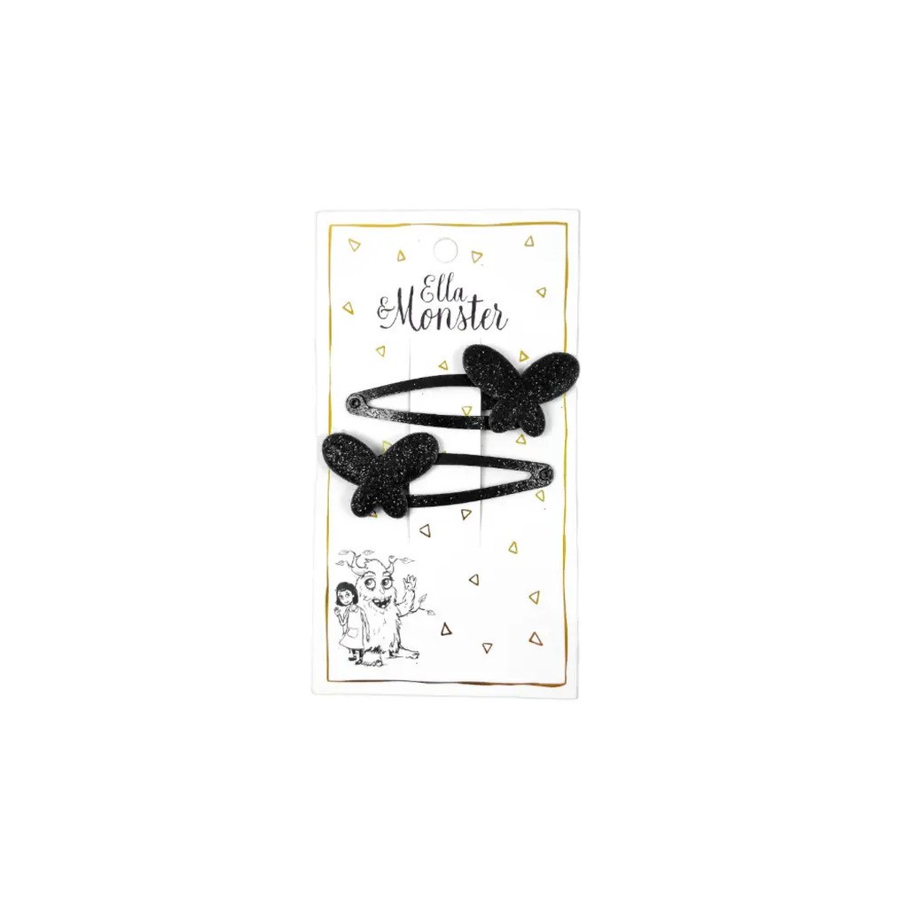 Hårclips Black Butterfly