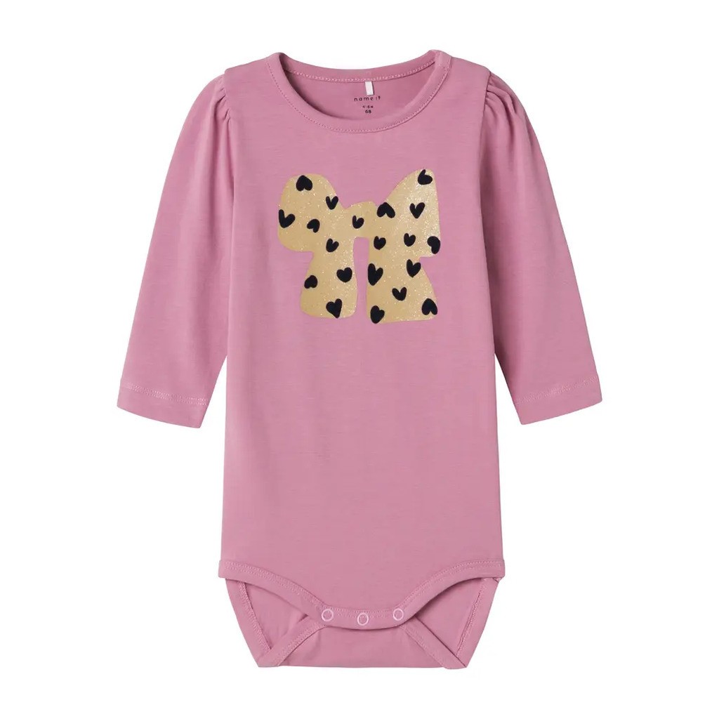 Ribbon langærmet body - MAUVEORCHI - 68