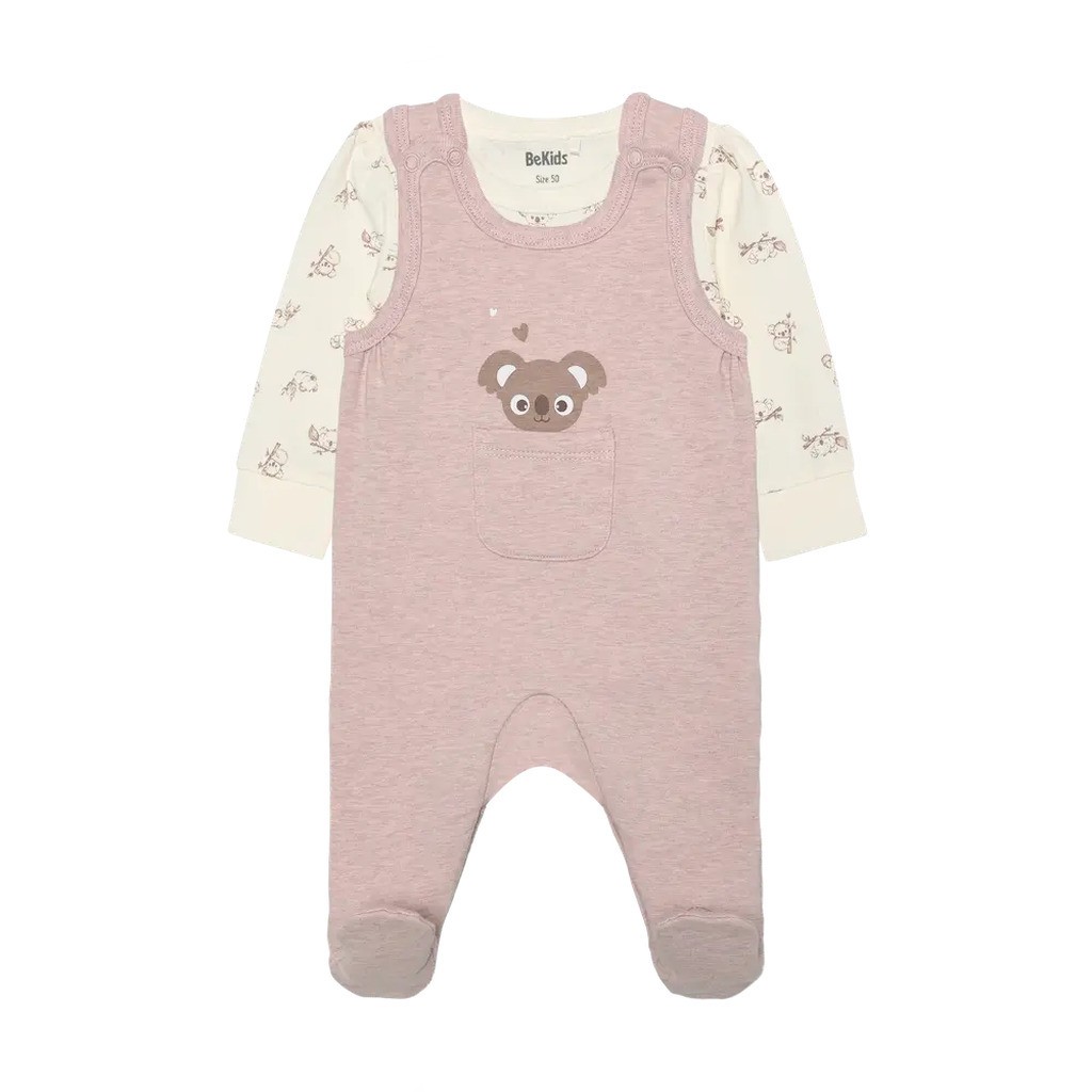 Sæt m. Body Langærmet+Overall - 6051 - 70