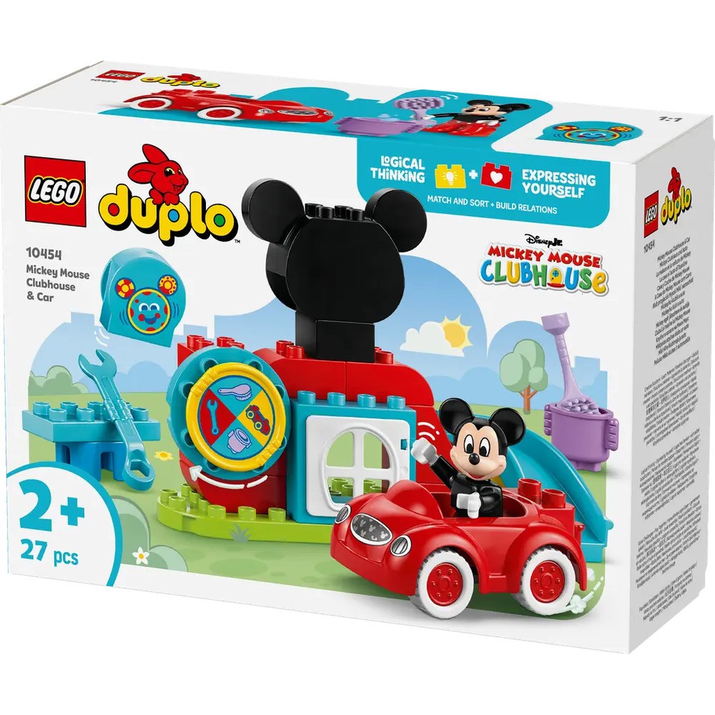 Mickeys klubhus og bil 10454