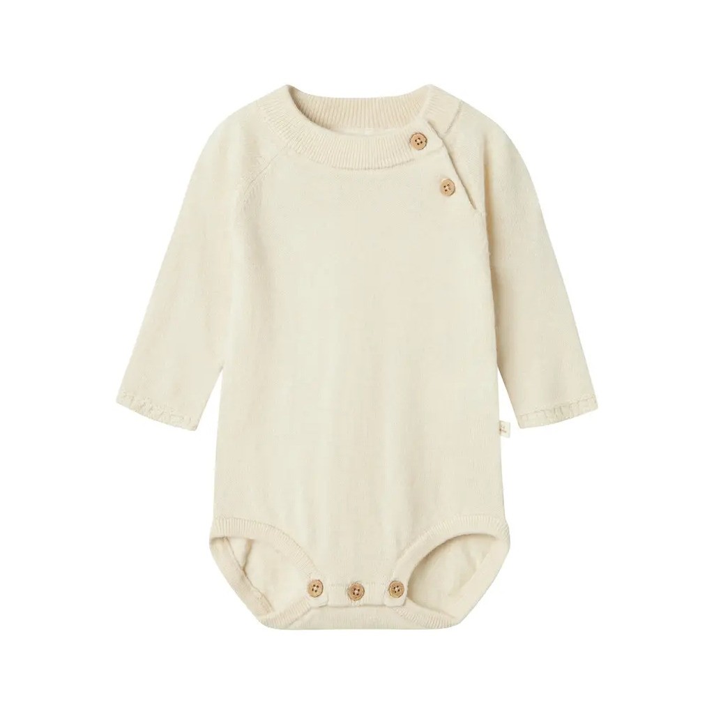 Nord Langærmet Strik Body - Turtledove - 68