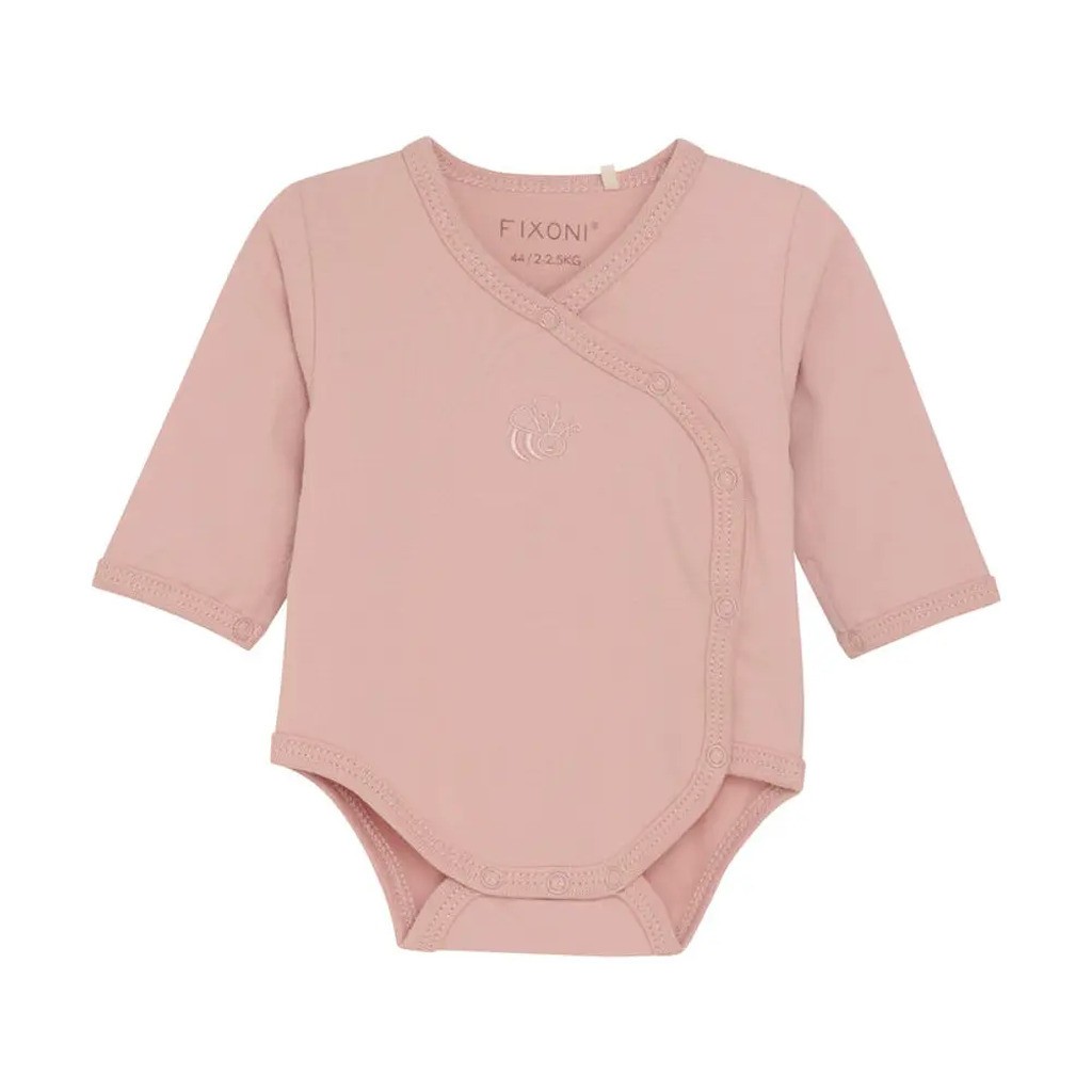 Slå-om Body Langærmet - Pale Mauve - 50