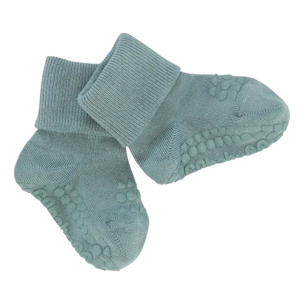 Skridsikre Strømper - Bamboo - Dusty blue - 23/26