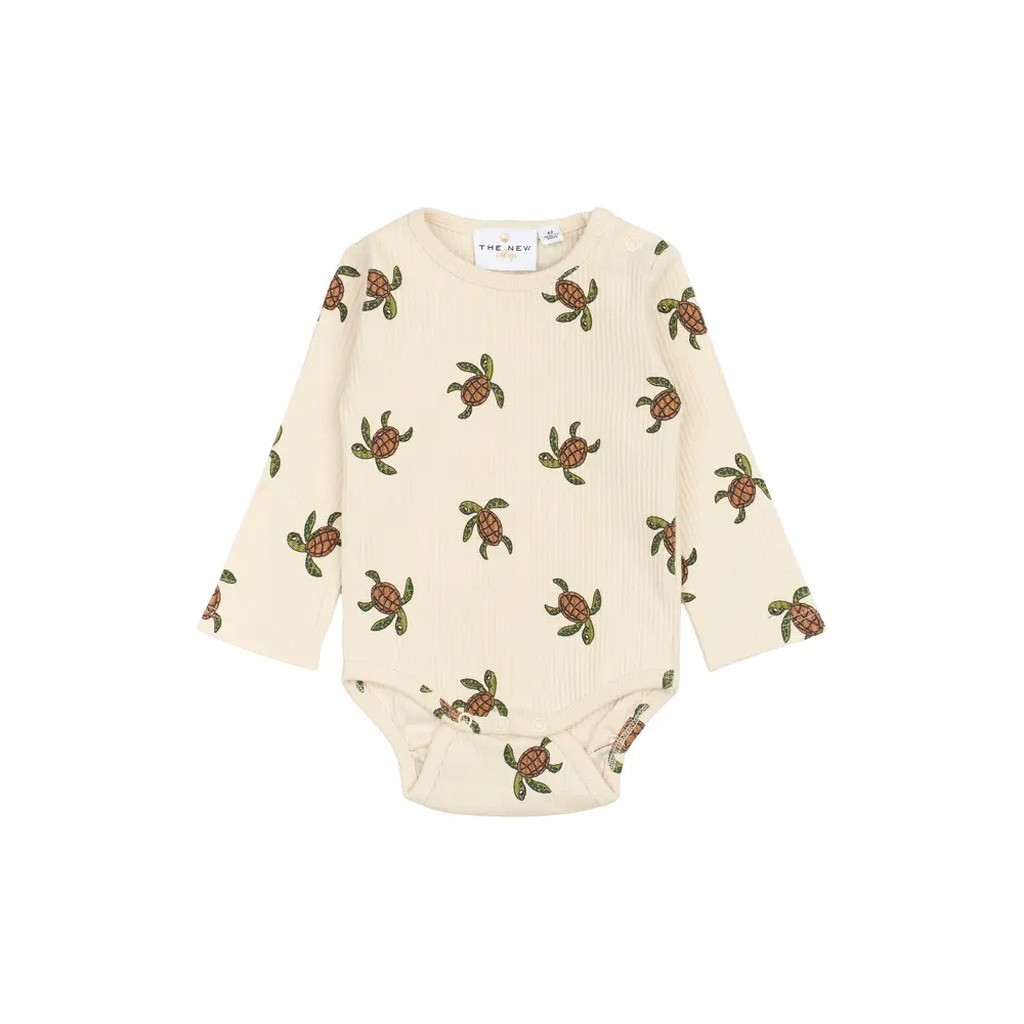 Owen Rib Body langærmet - White swan - 74