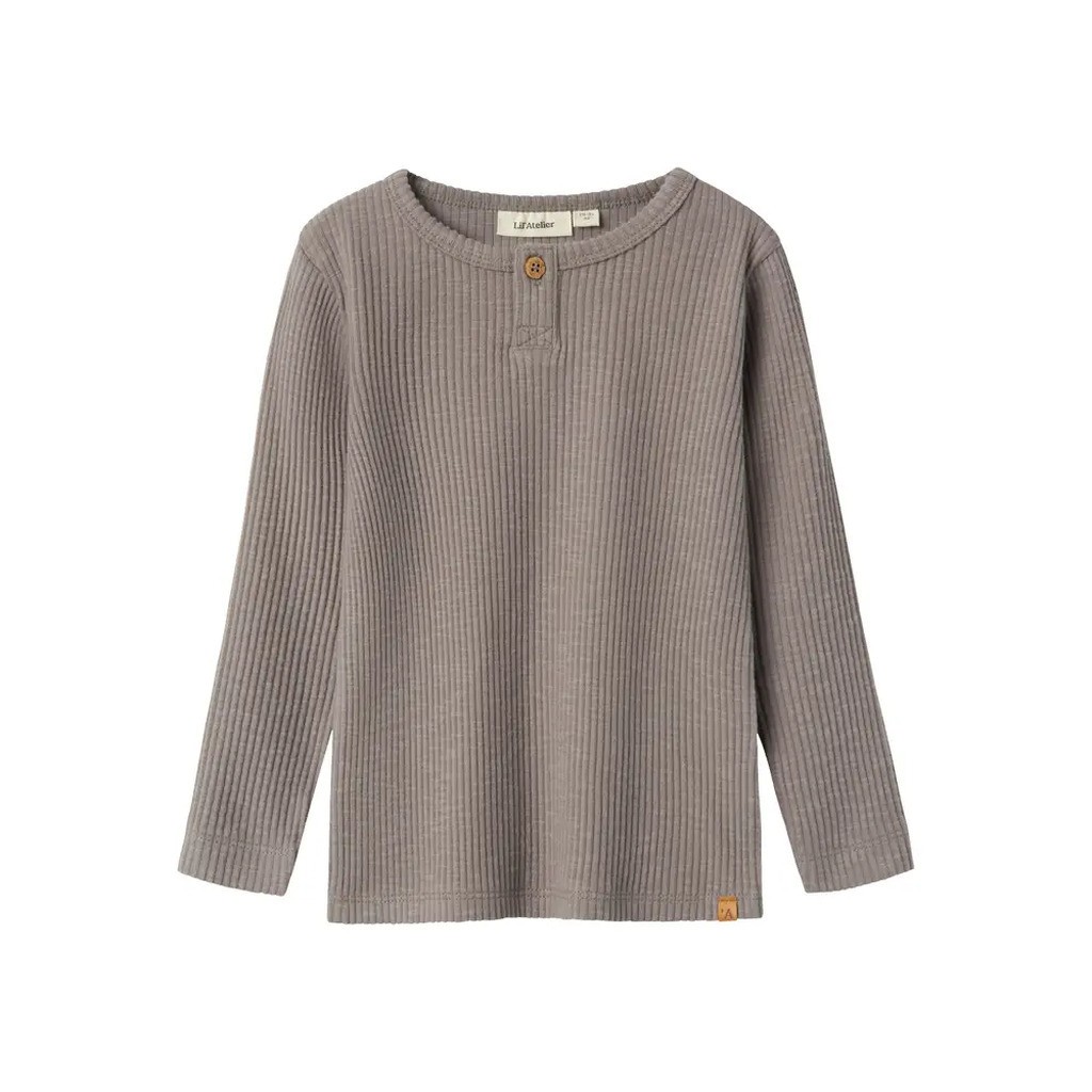 Rajo langærmet slim top - SILENT STORM - 98