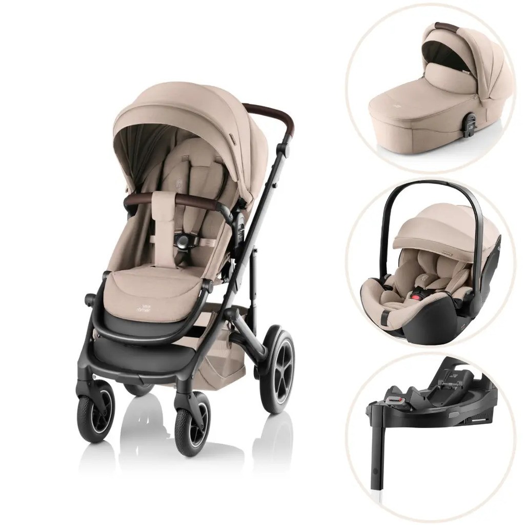 SMILE 5Z Style inkl. liggedel, babysafe pro og vario base - Teak