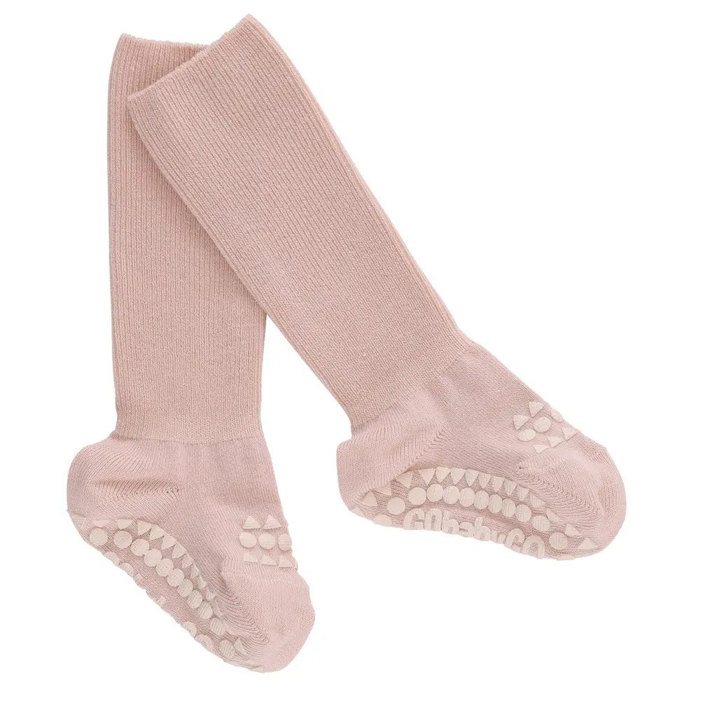 Skridsikre Strømper Bambus - Soft pink - 3-4 ÅR