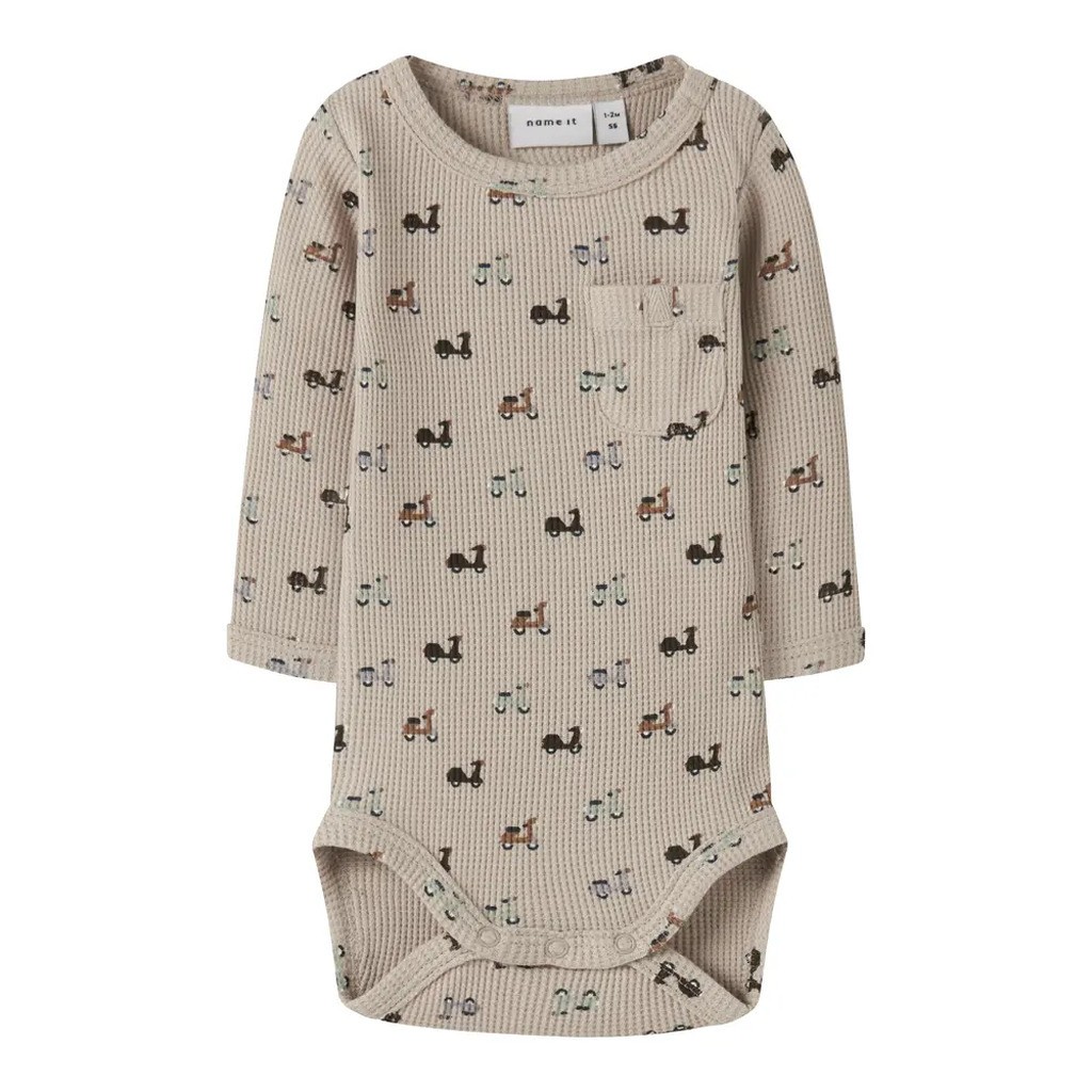 Nooter Langærmet Body - Island Fossil - 86