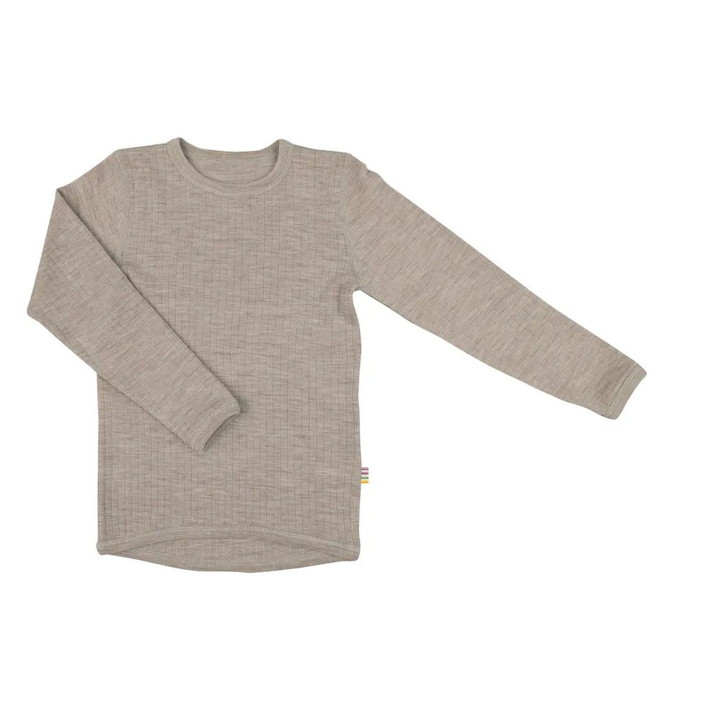 Bluse m/lange ærmer - Sesame Melange - 80