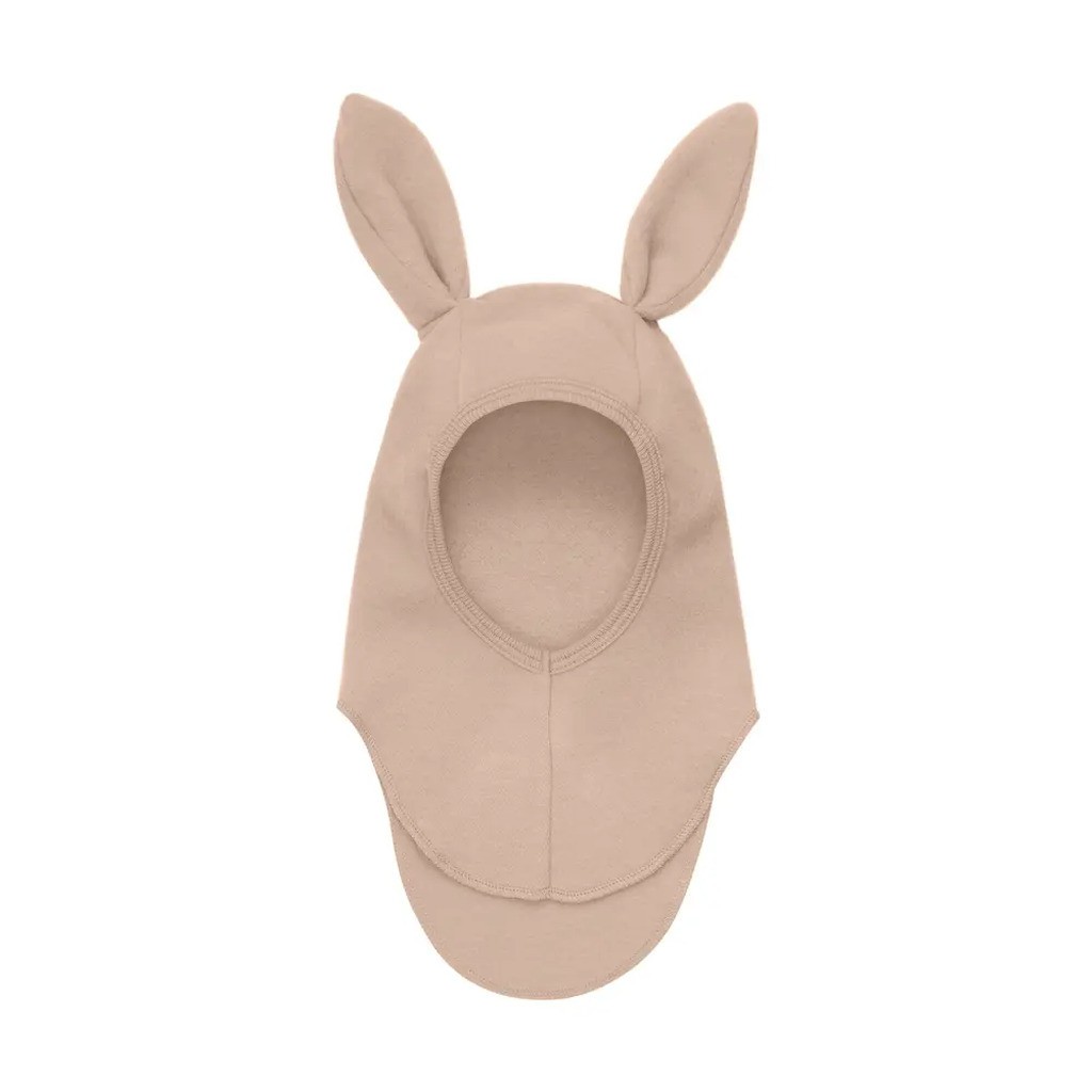 Elefanthue m. Ører Uld Fleece - Mahogany Rose - 12-24 MDR.