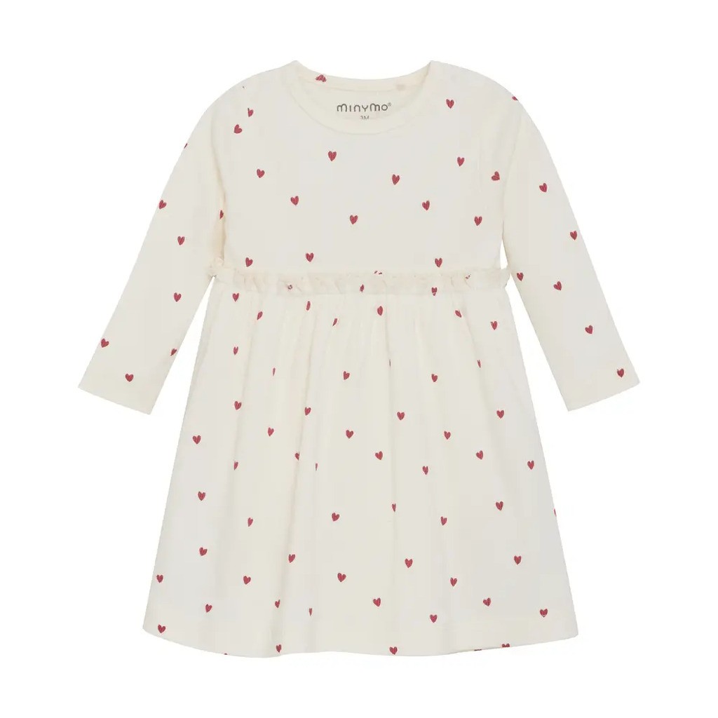 Rib Kjole - med hjerteprint - 68