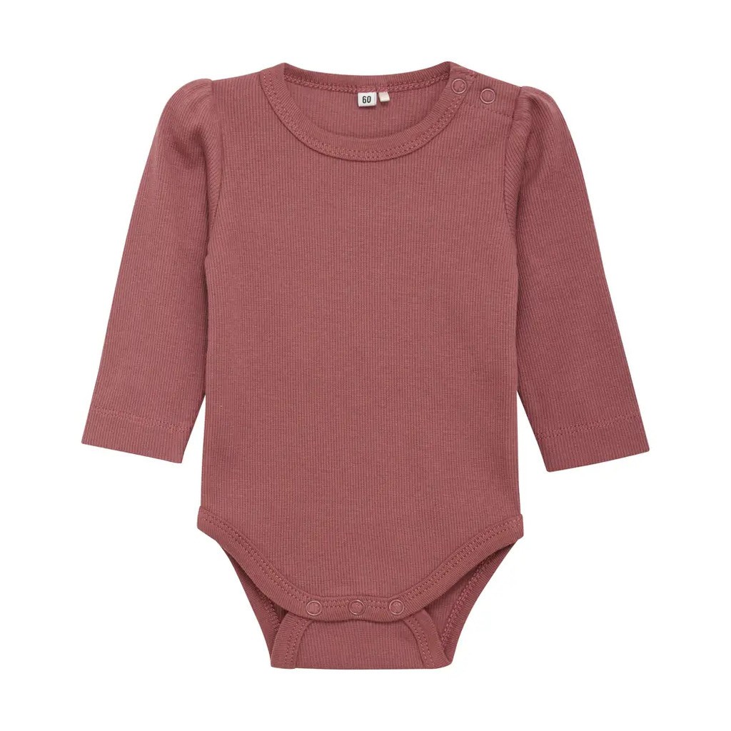 Body langærmet - Rose Brown - 50