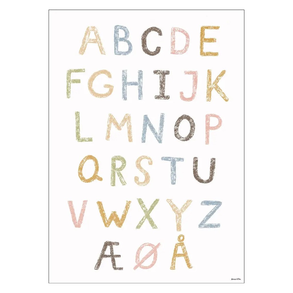 Plakat - ABC Kridt A3