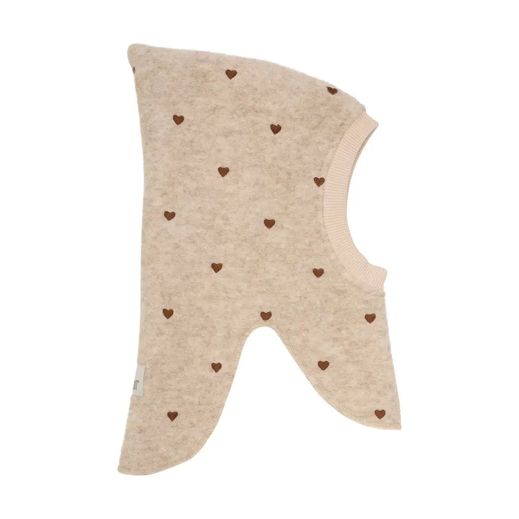 Uld Balaclava - Sand melange - 0-12 MDR.