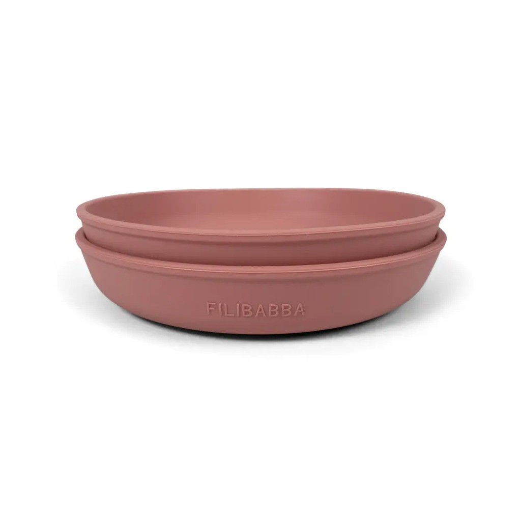 Silikone tallerken - rose