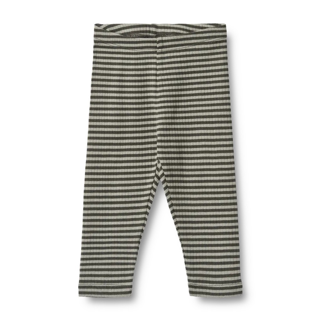 Jules Jersey Leggings - Winter forest stripe - 3 MDR.