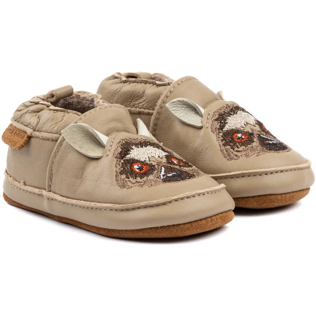 Læder Slipper - 3D - DOESKIN - 24-36 MDR.