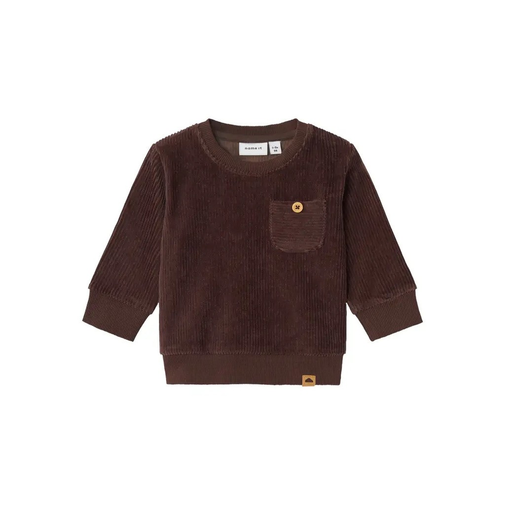 Run langærmet velour sweat - BRACKEN - 56