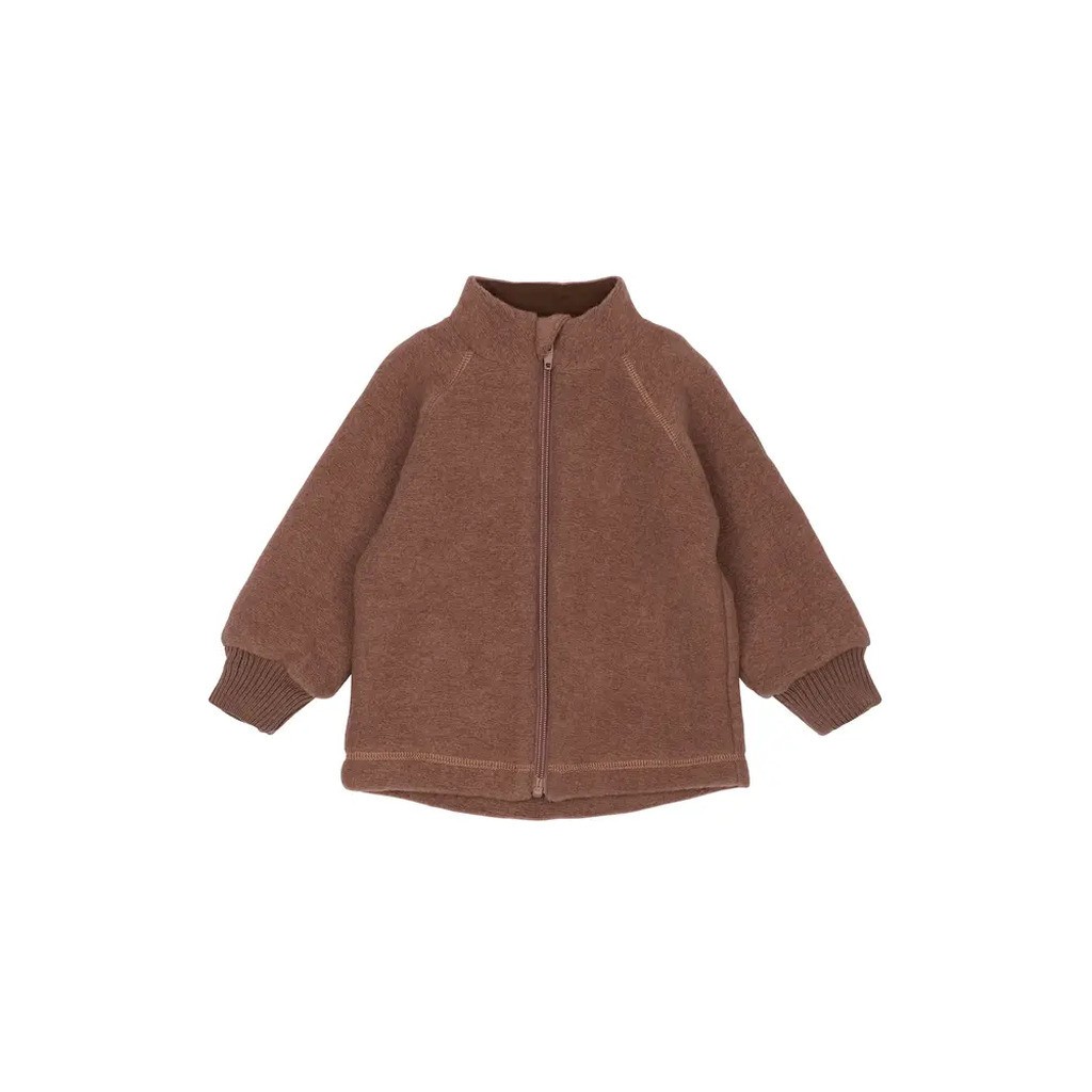 Uld Cardigan - Burlwood - 80 CM