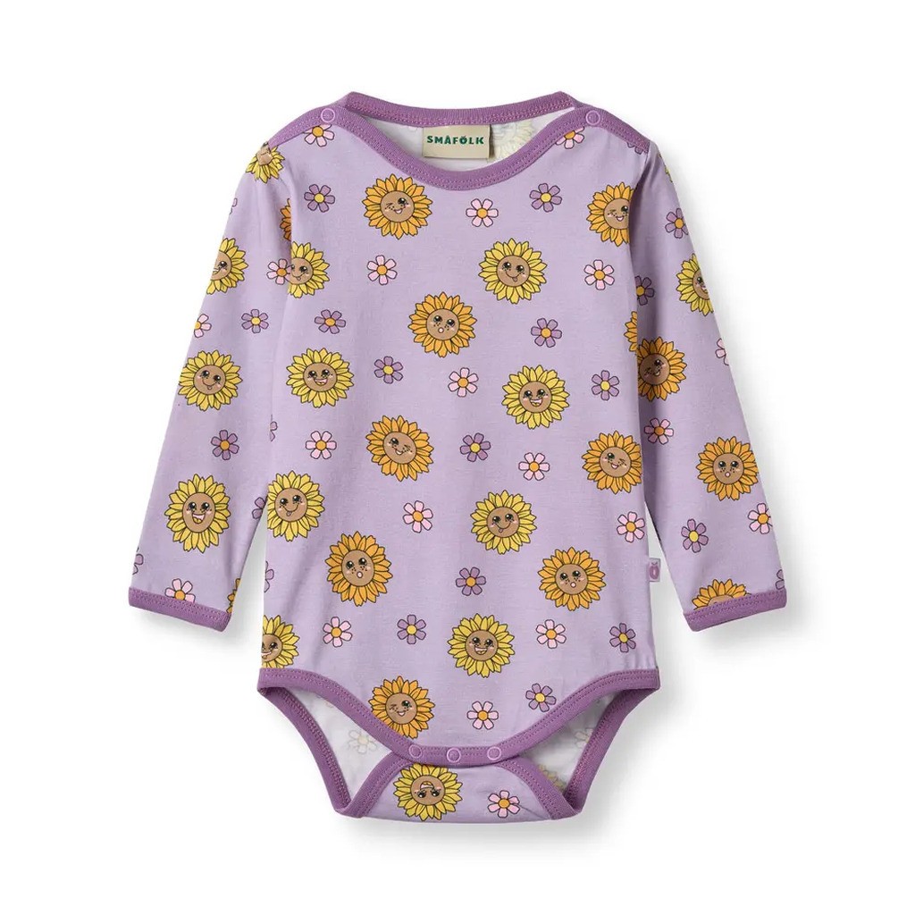 Elstar Langærmet Body - Heather purple - 68