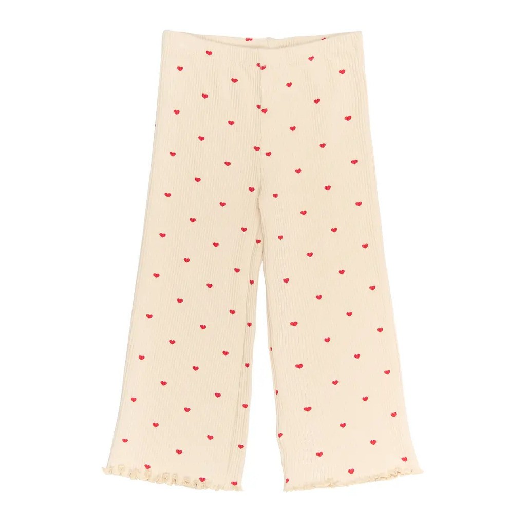 Rhea Wide Rib Bukser - GARDENIA - 110