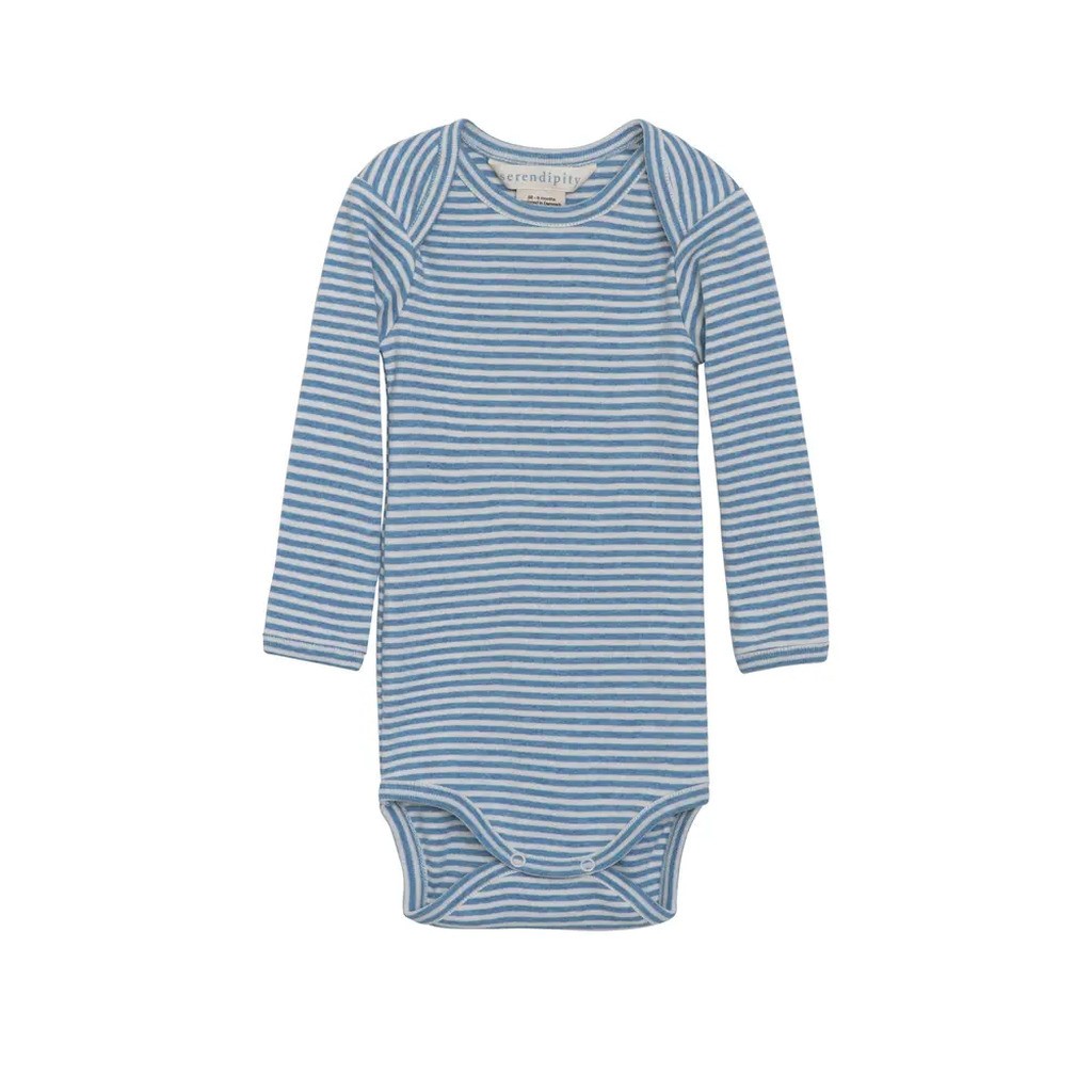 Baby Stribet Body - AZURSTRIPE - 62