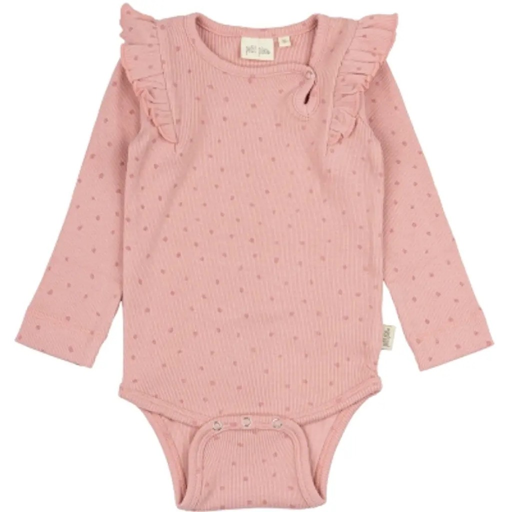 Body LS Frill Dot - BRIGHTROSE - 92
