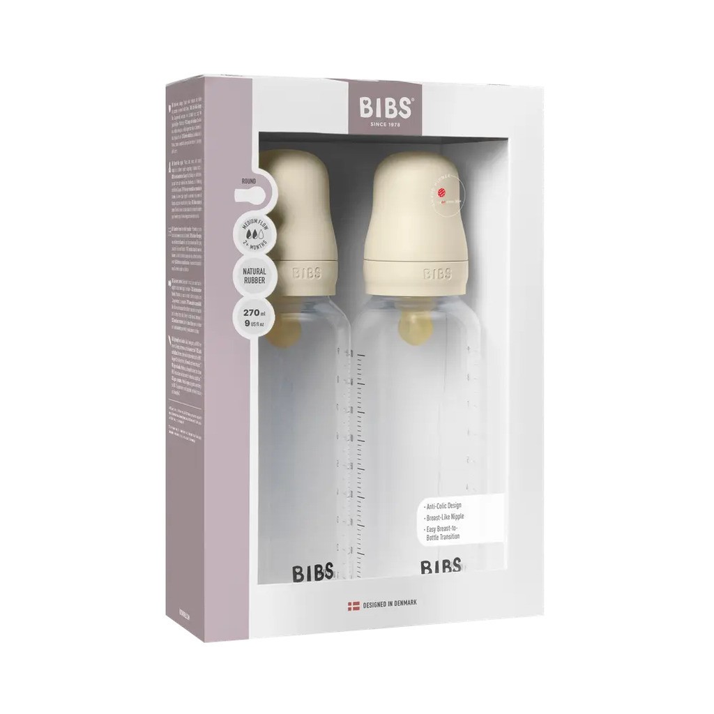 Baby Bottle Latex 2 pack 270 ml Ivory