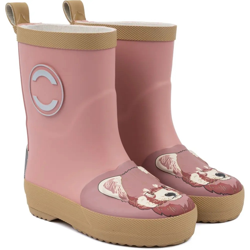 Gummistøvle Rød Panda 3D - ASH ROSE - 22
