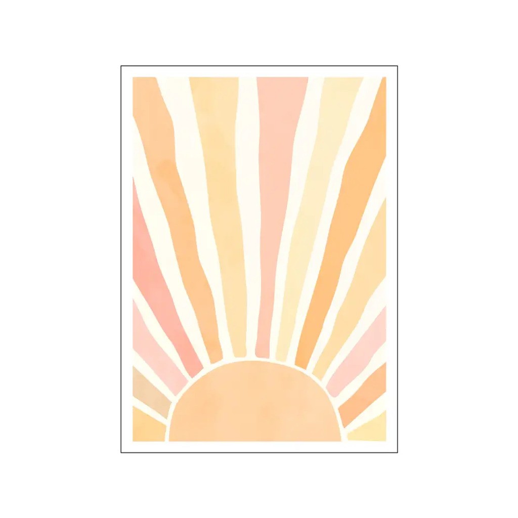 Plakat Boho Soloppgang  A3