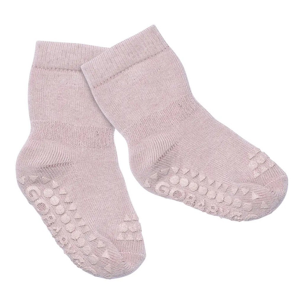 Skridsikre Strømper Terry Bomuld - Woodrose - 23/26