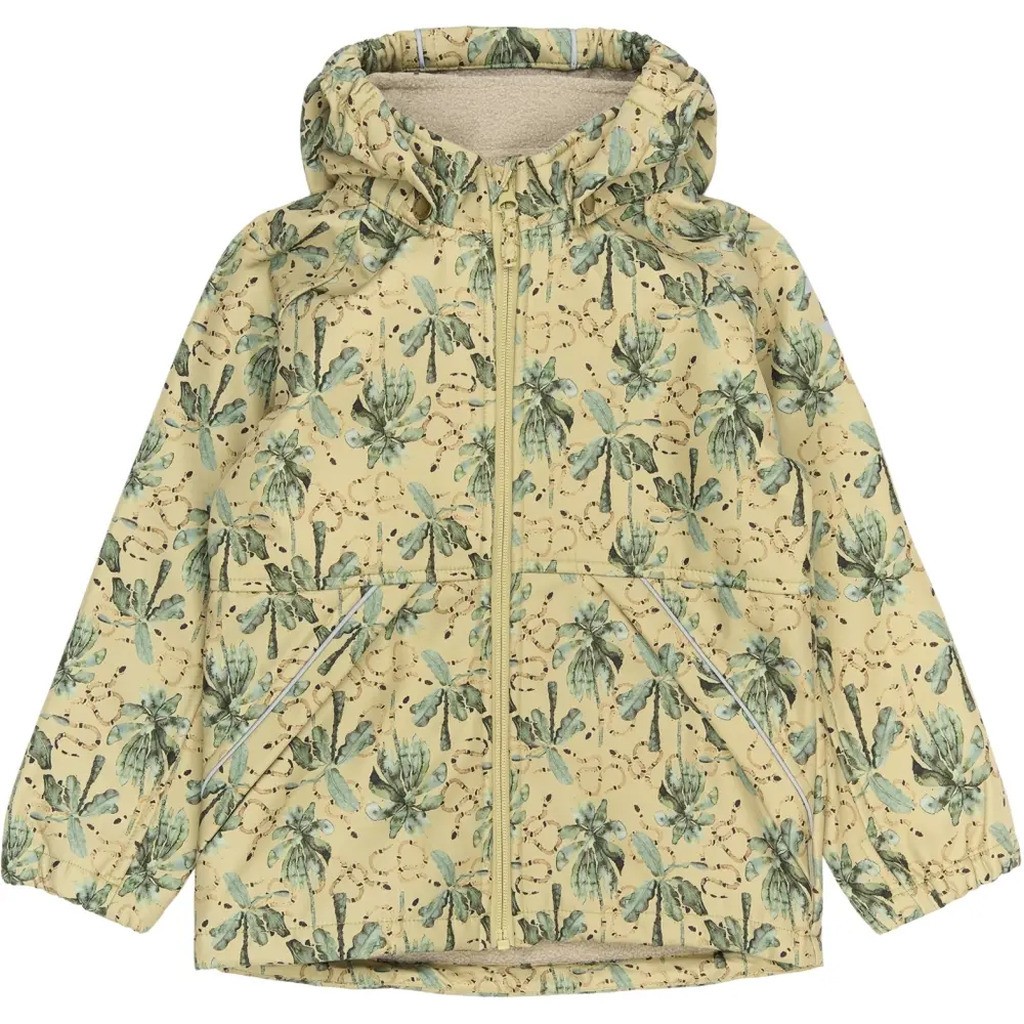 Softshell Jakke Recycled AOP - GRAY GREEN - 6 ÅR