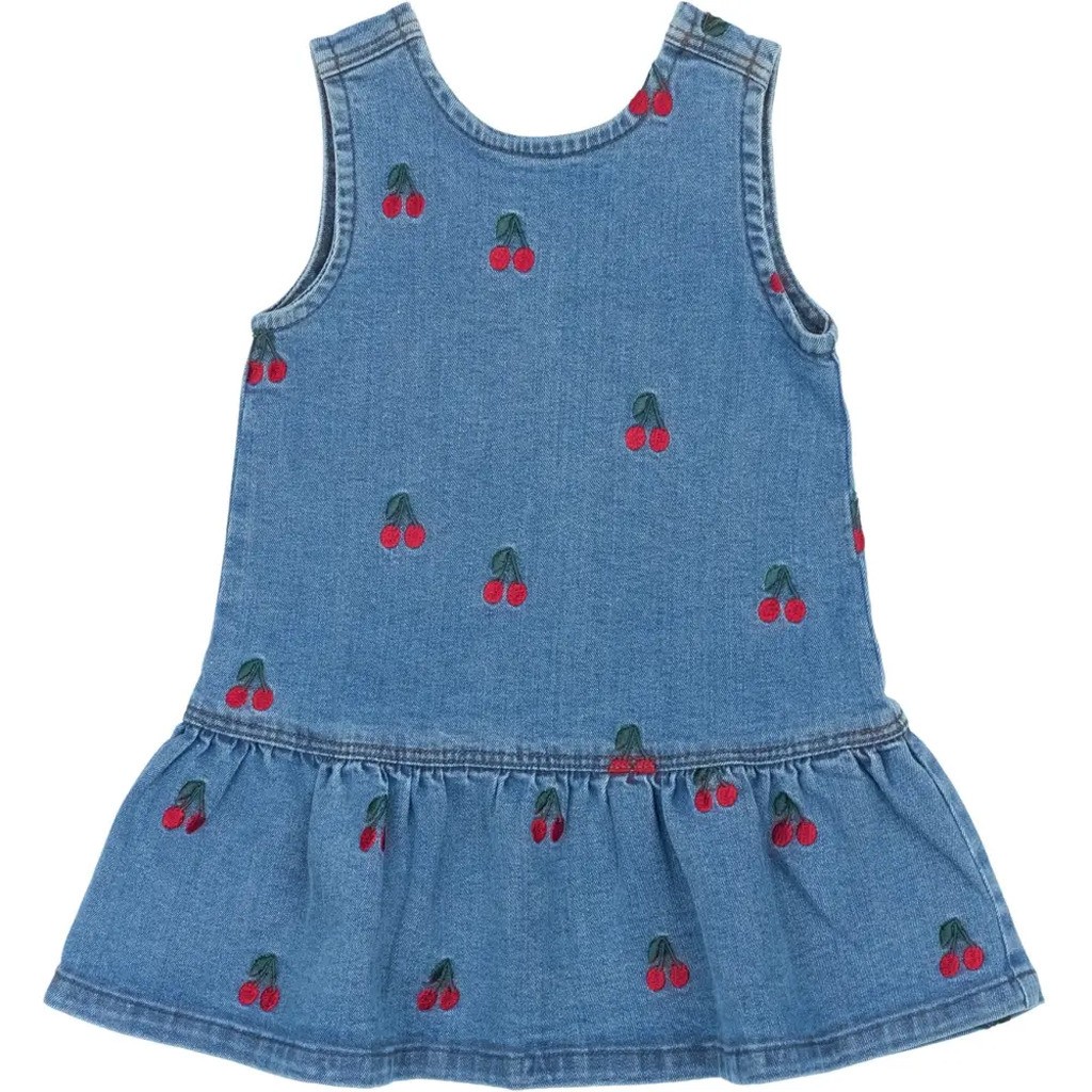 Nayla SL Denim Kjole - LBLUEDENIM - 110