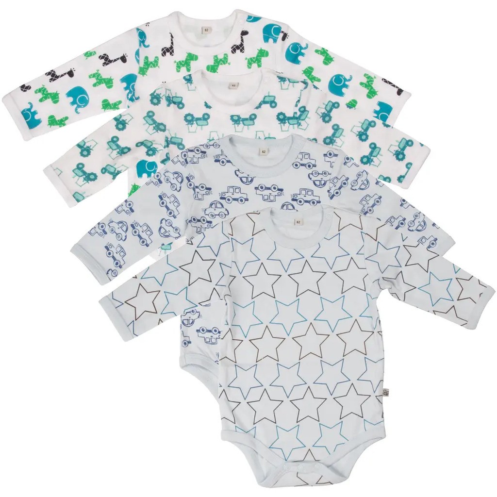 4 Stk L/Æ Bodystockings - Lyseblå 700 - 50