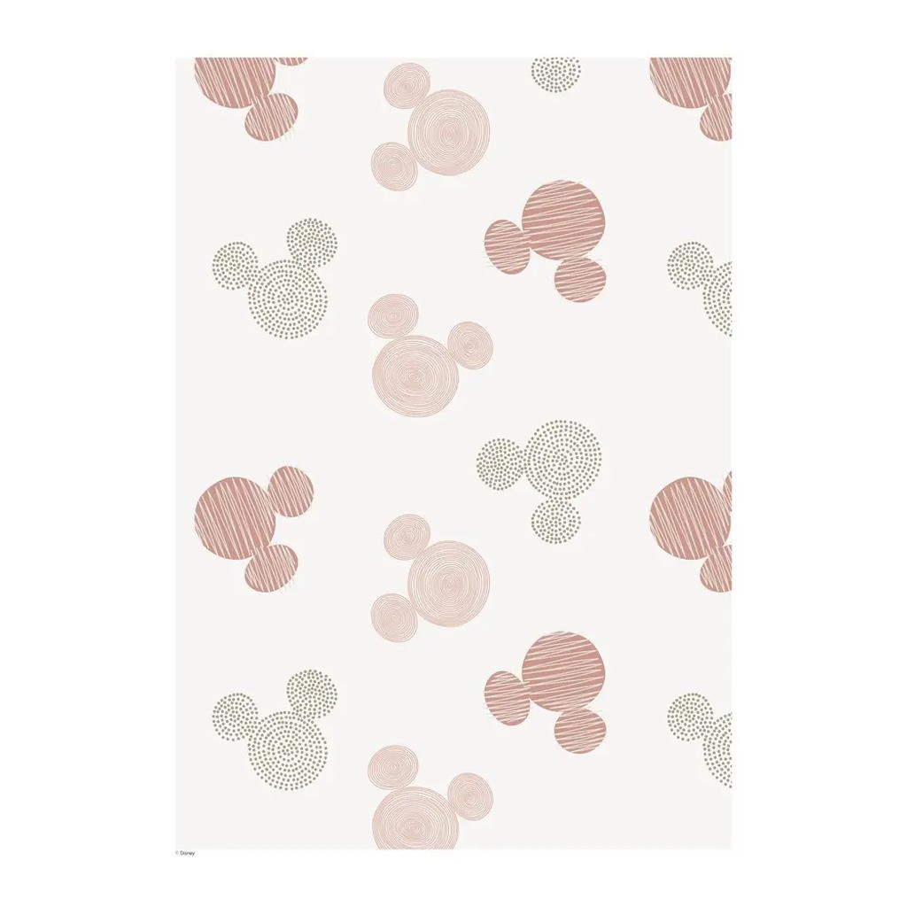 Plakat - Mickey Mouse beige mønster 30x40