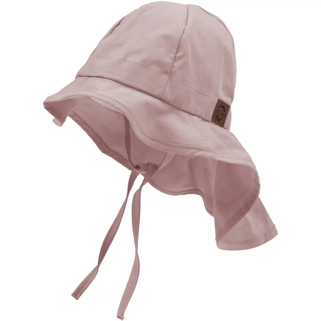 Sommerhat med skygge til nakken - Solid - WOODROSE - 6-12 MDR.