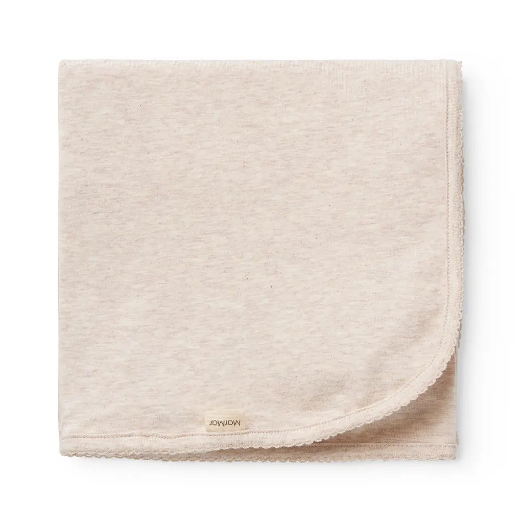 Alida Babytæppe - Light beige melange - ONESIZE