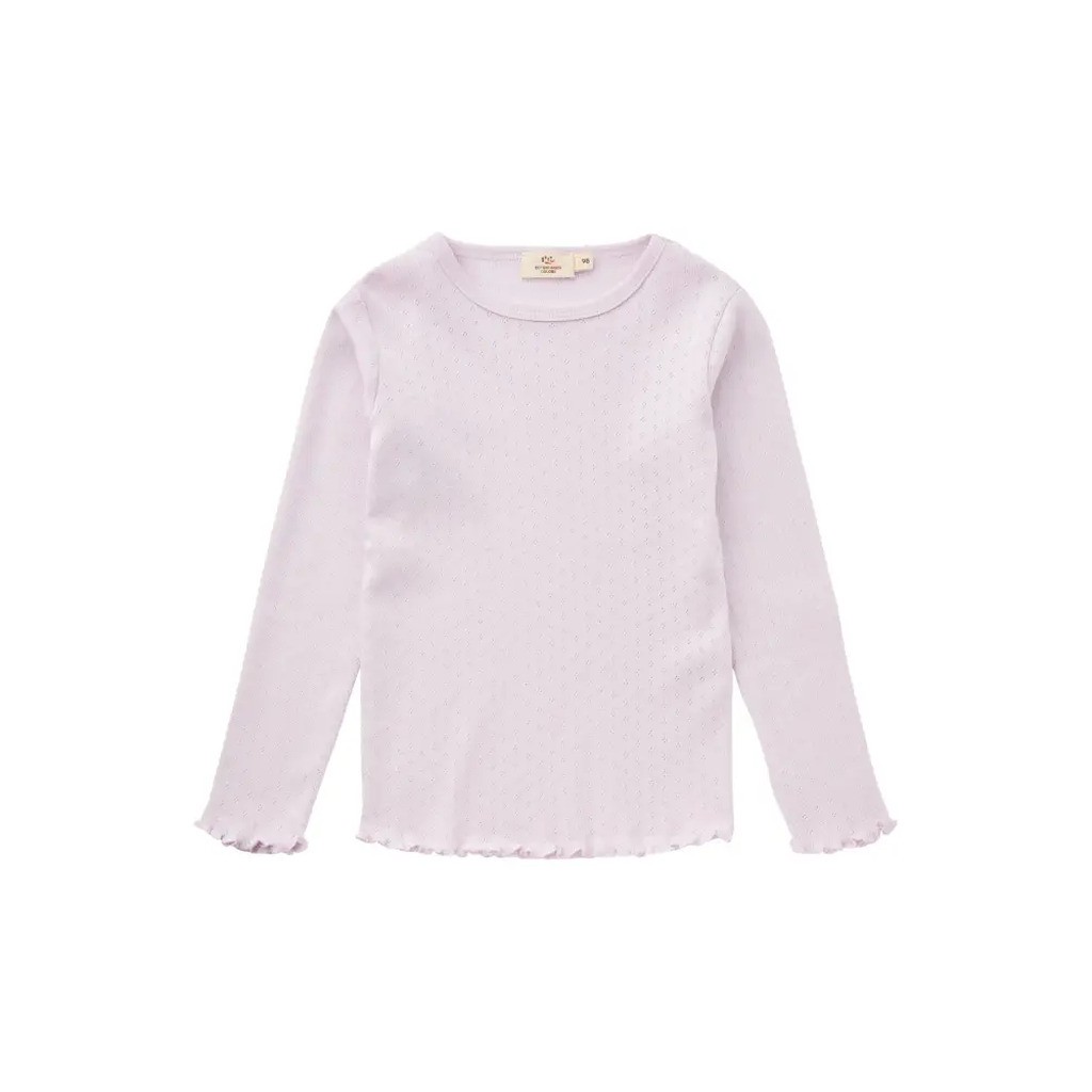 Sommer pointelle t-shirt - LAVENDER - 80
