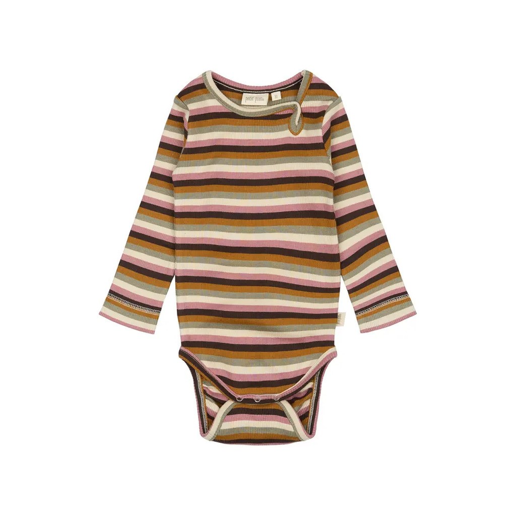 Body ls striber - Nostalgic Rose Multi Stripe - 74