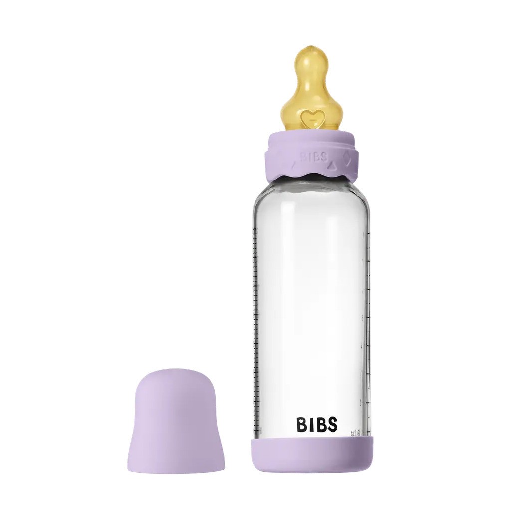 Glass boheme baby bottle latex 240 ml violet sky