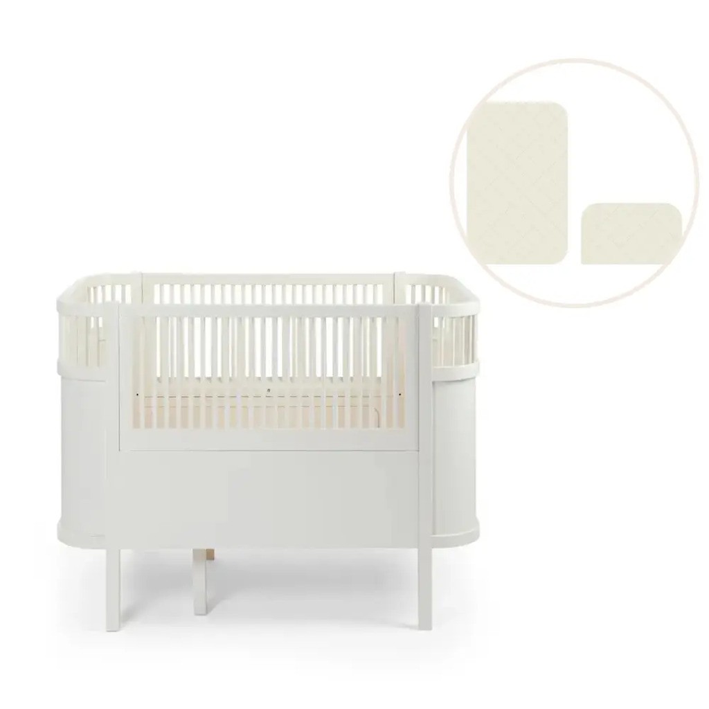 Baby & Jr. seng - classic white med madras